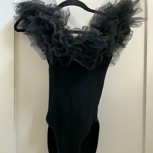 Zara ruffled bodysuit